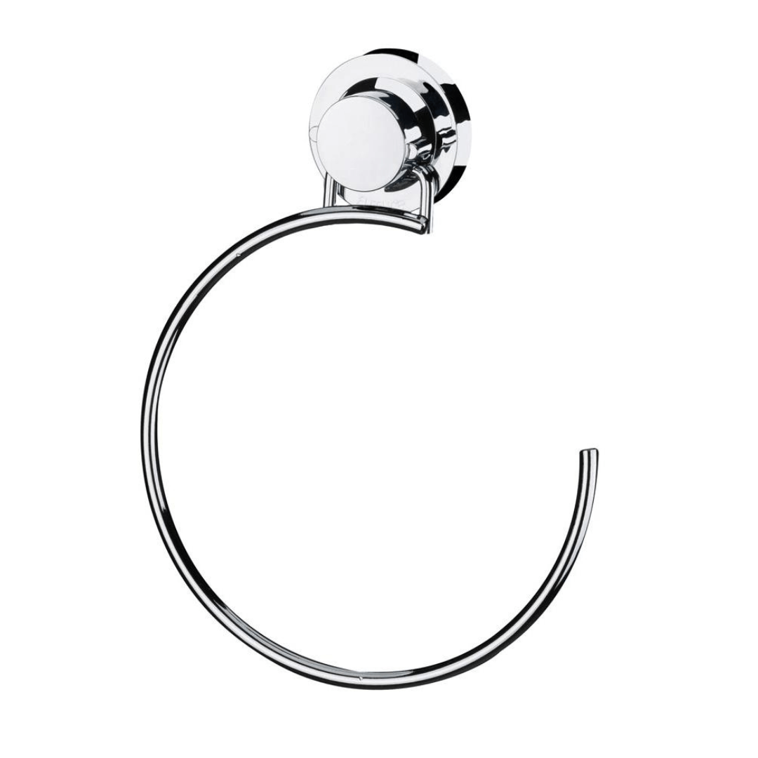 Toalheiro Argola 18cm Cromado Com Ventosa