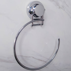 Toalheiro Argola 18cm Cromado Com Ventosa