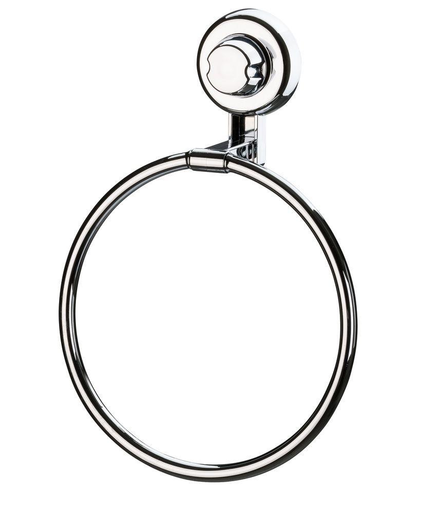 Toalheiro Argola Cromado Fixação por Ventosa