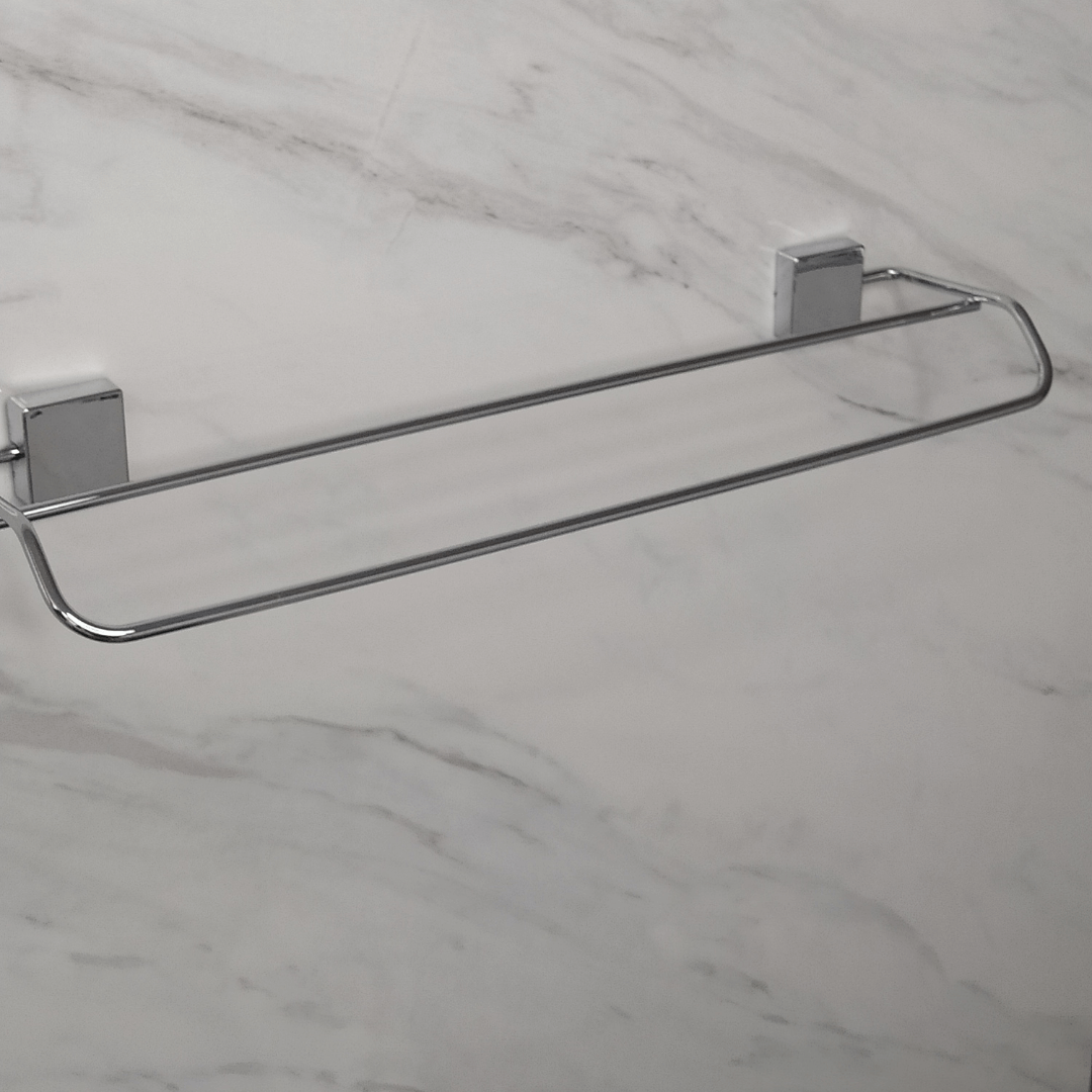 Toalheiro Duplo 60Cm Inox