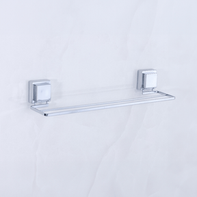 Toalheiro Duplo com Ventosa 45cm Cromado