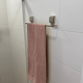 Toalheiro Porta Toalha de Banho Aço Piatina 3M Cromado Fosco