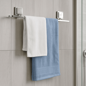 Toalheiro Porta Toalha de Banho Aço Piatina 3M Cromado Fosco