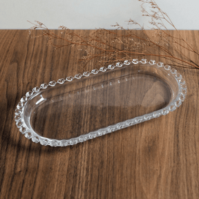 Travessa Oval Cristal de Chumbo Coração 25cm