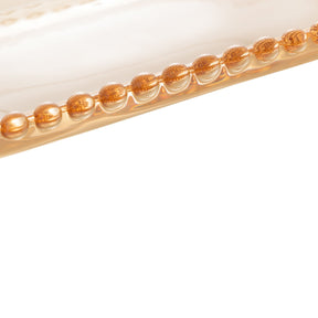 Travessa de Cristal Oval Pearl Âmbar 24cm