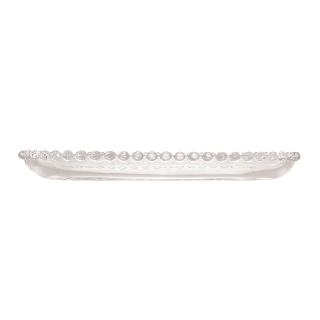 Travessa em Cristal de Chumbo Oval Pearl 24cm