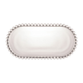 Travessa em Cristal de Chumbo Oval Pearl 24cm