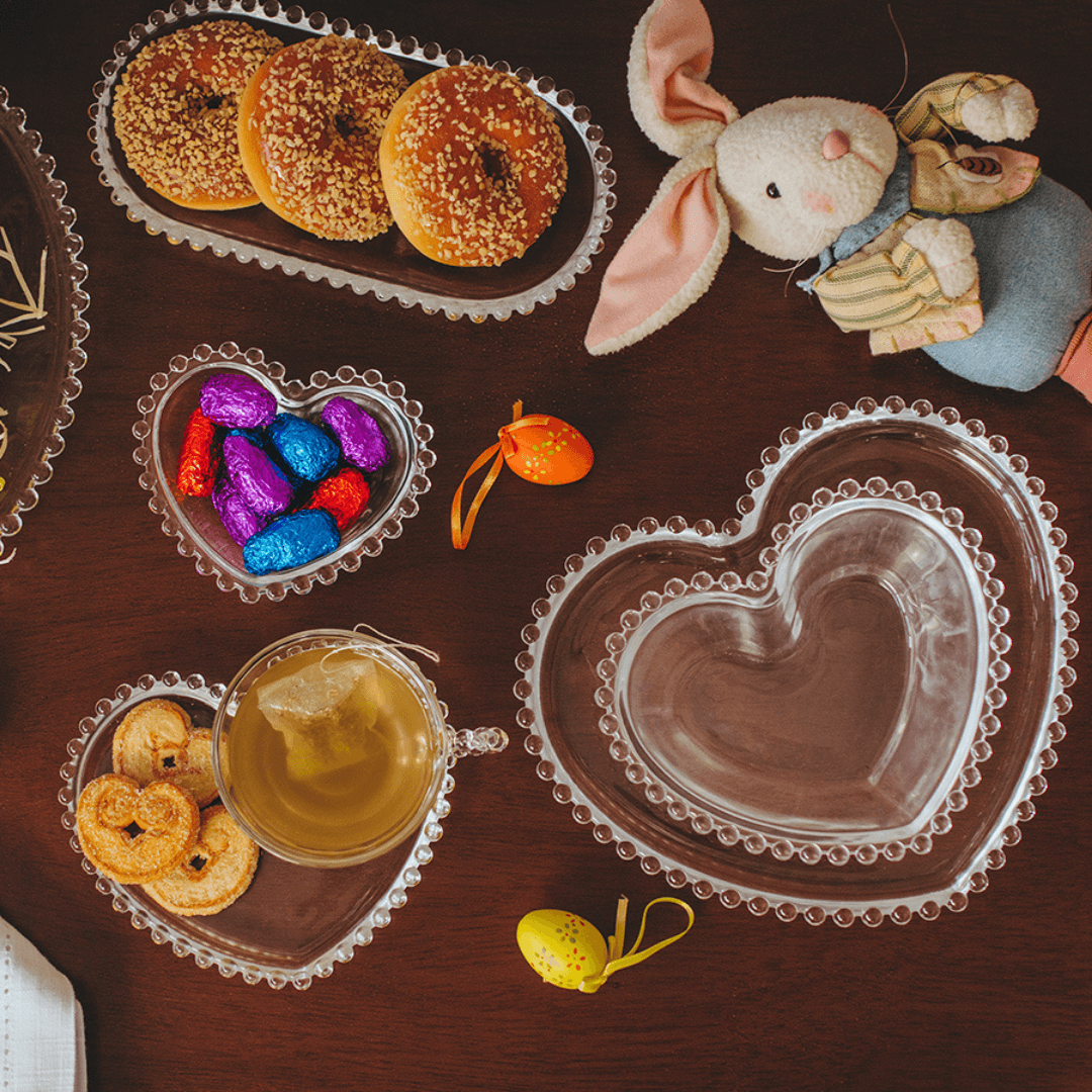 Travessa em Cristal de Chumbo Oval Pearl 24cm