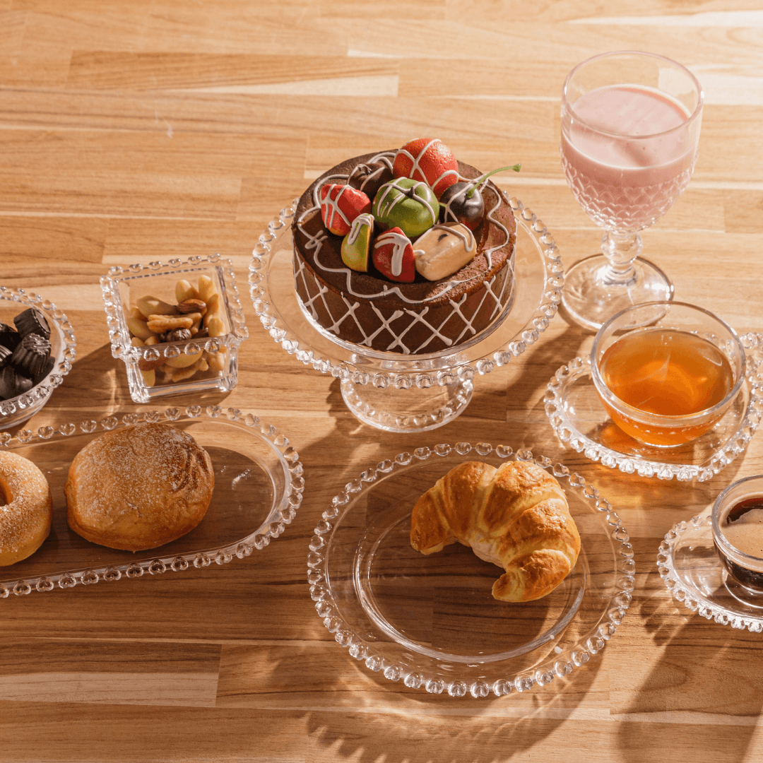 Travessa Oval Cristal de Chumbo Coração 25cm