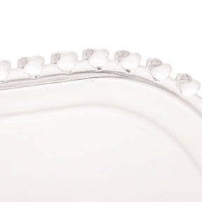 Travessa Oval Cristal de Chumbo Coração 25cm