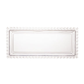 Travessa Retangular Cristal de Chumbo Coração 30cm