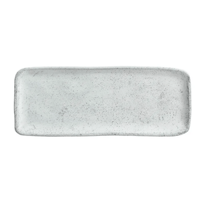 Travessa Retangular Orgânica Echo Branca 33cm