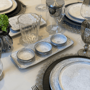 Travessa Retangular Orgânica Echo Branca 33cm