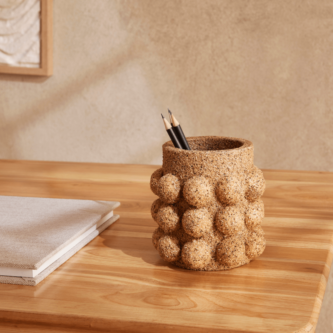 Vaso Cachepot em Palha de Café 13cm