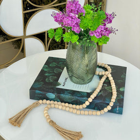 Vaso de Vidro Transparente Verde 20cm