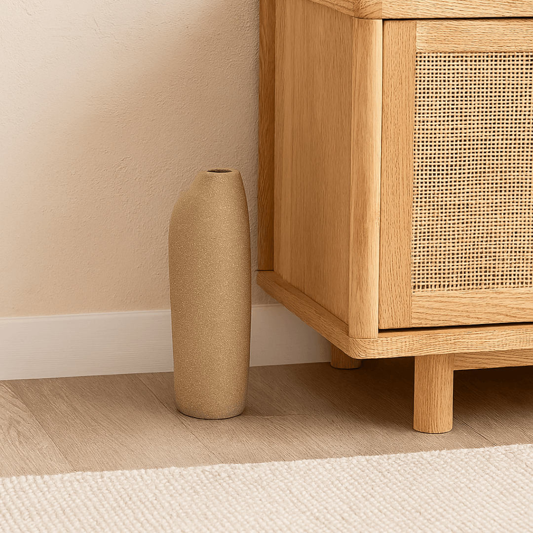 Vaso em Cerâmica Marrom 28cm