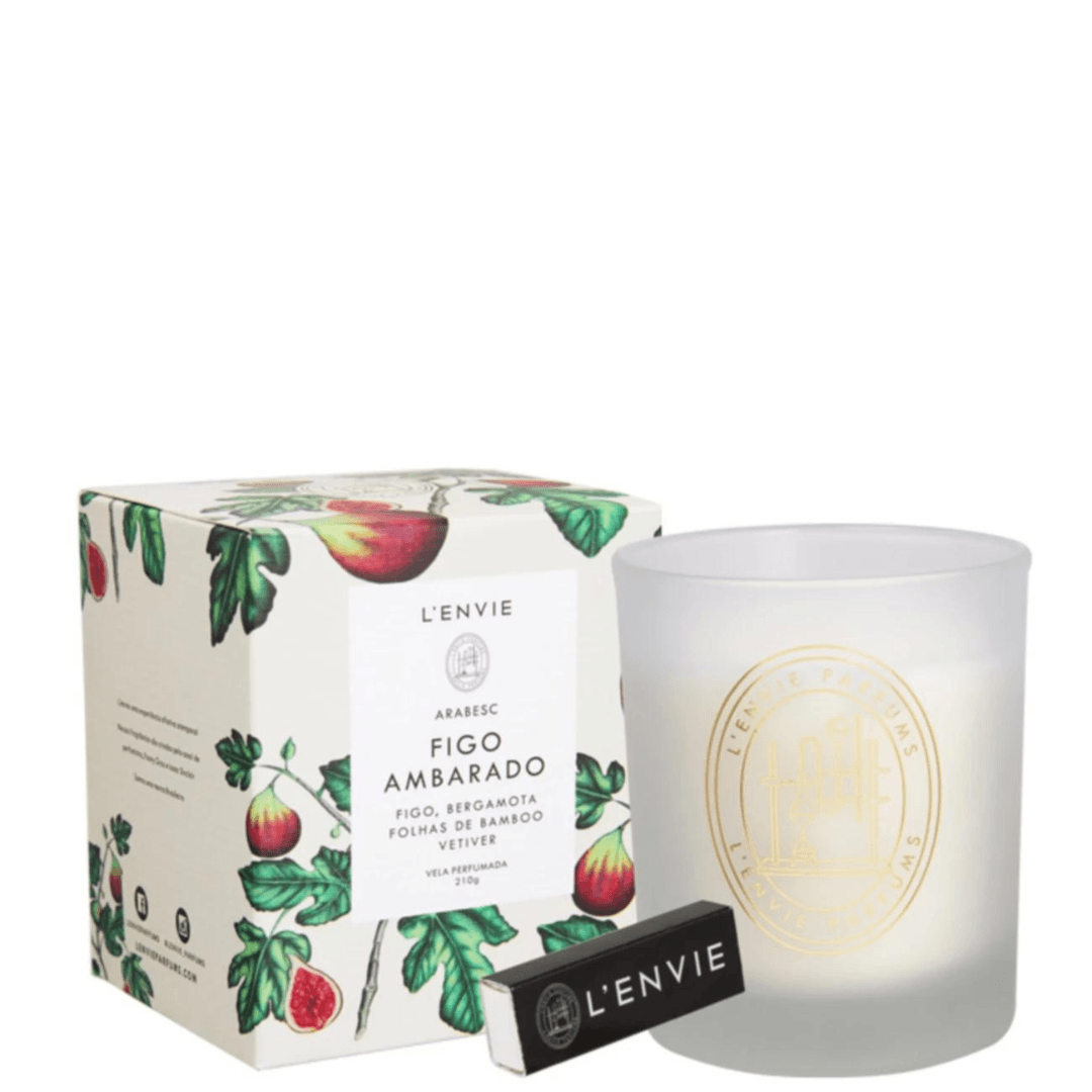 Vela Aromática Perfumada Figo Ambarado Arabesc 210G L'envie