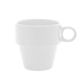 Xícara de Café Cerâmica Empilhável Branco 90ml
