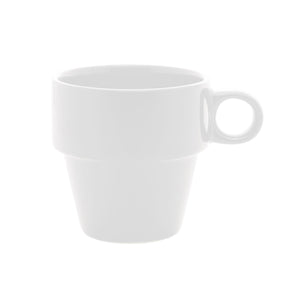 Xícara de Café Cerâmica Empilhável Branco 90ml