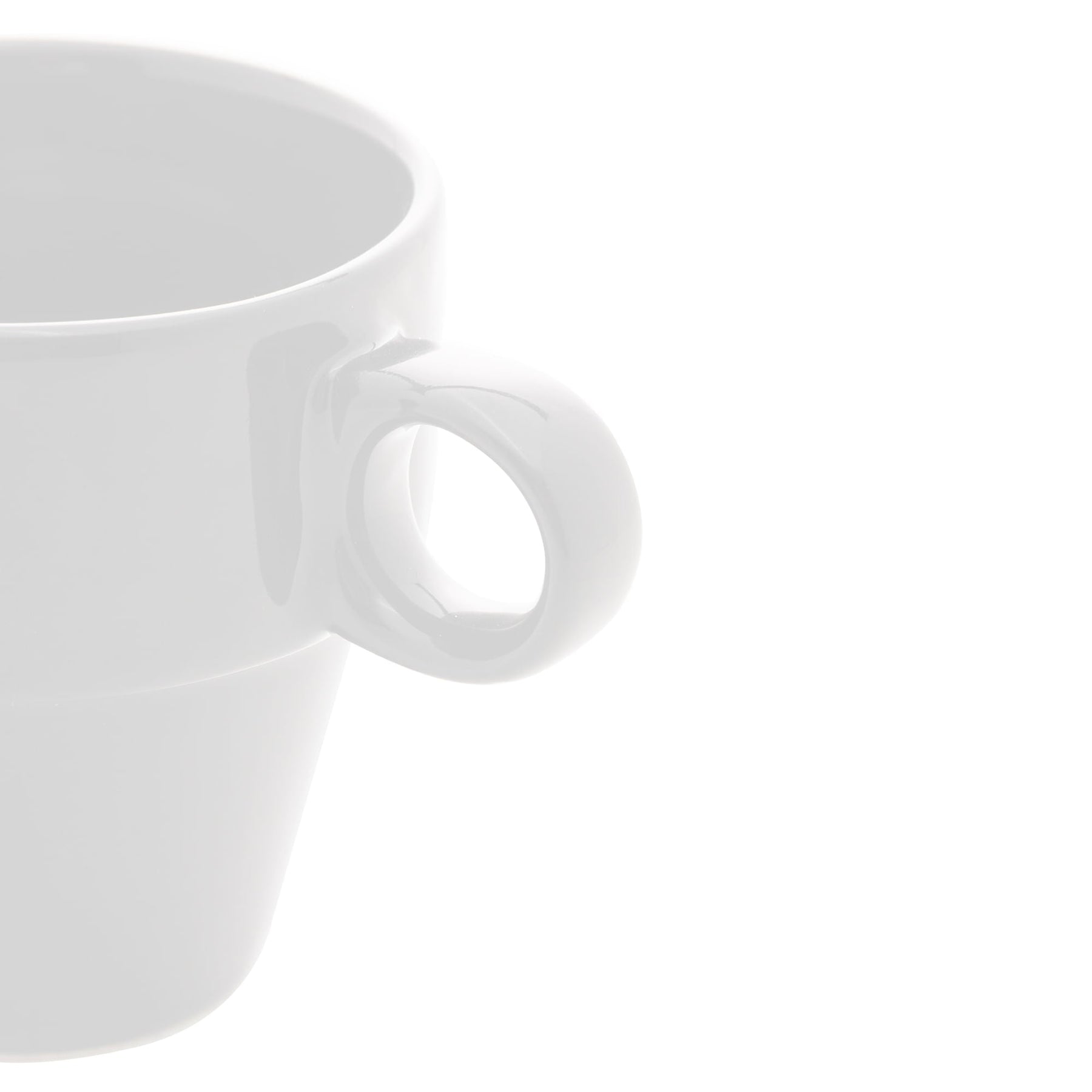 Xícara de Café Cerâmica Empilhável Branco 90ml