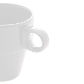 Xícara de Café Cerâmica Empilhável Branco 90ml