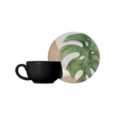 Xícara de Café com Pires Atlântica Preta 80ml