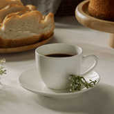 Xicara de Café com Pires de Porcelana Clear 100ml