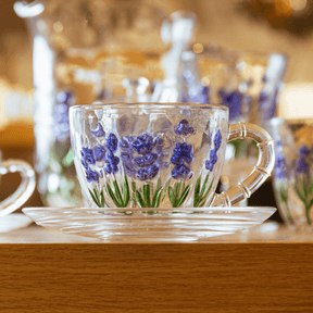 Xícara de Chá com Pires Lavanda 220ml