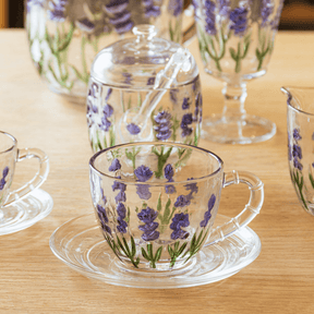 Xícara de Chá com Pires Lavanda 220ml