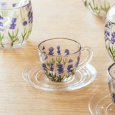 Xícara de Café com Pires Lavanda 80ml