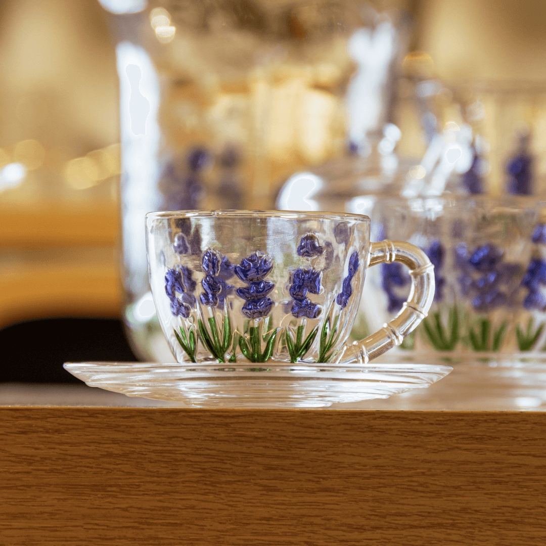 Xícara de Café com Pires Lavanda 80ml