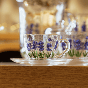 Xícara de Café com Pires Lavanda 80ml